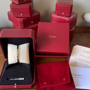 Cartier LOVE Bracelet White Gold Small Model Size 17